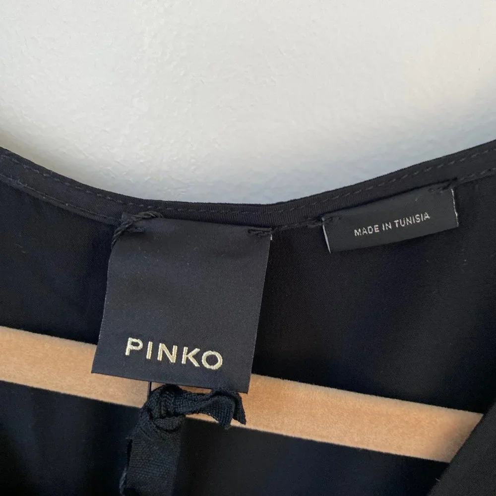 PINKO sleeveless V-neck blouse - Picture 6 of 7